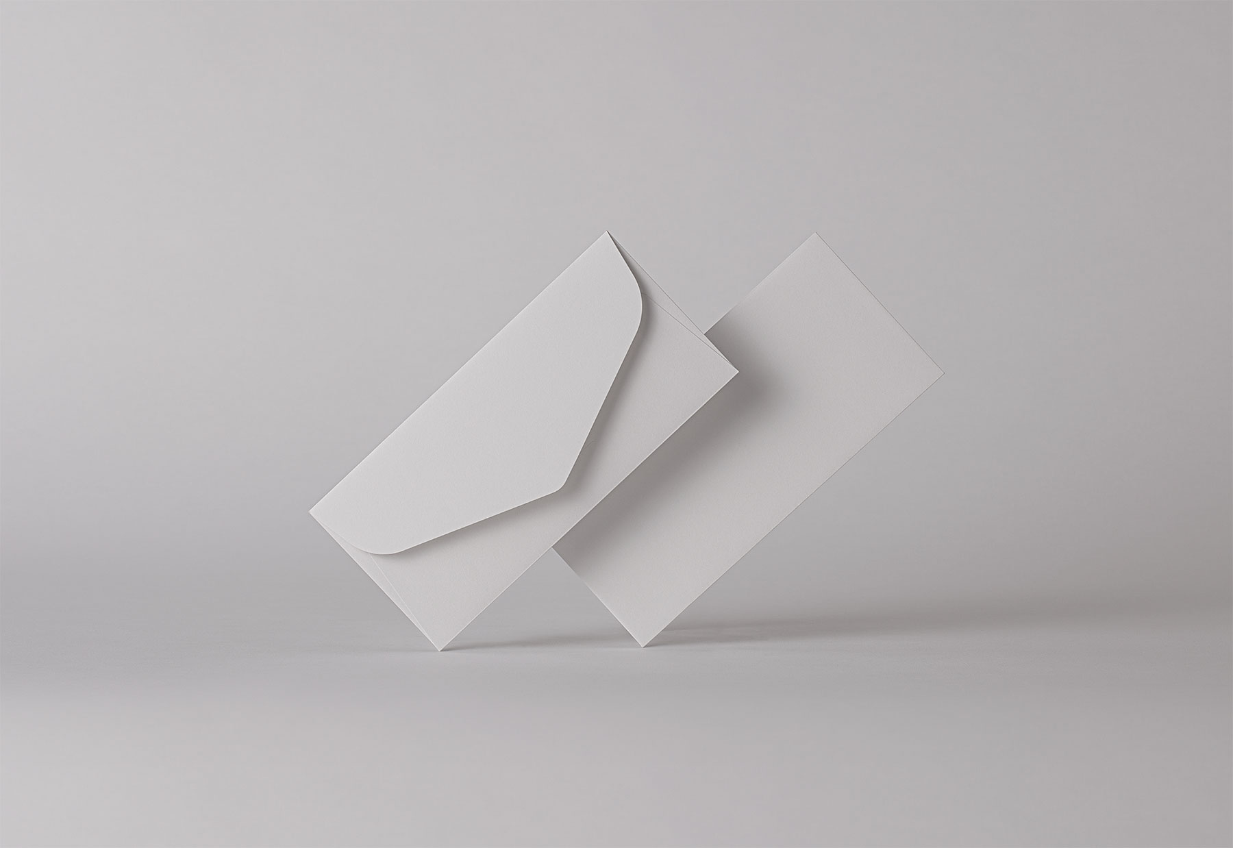 Stationery Letter Envelope Mockup (Front & Back)