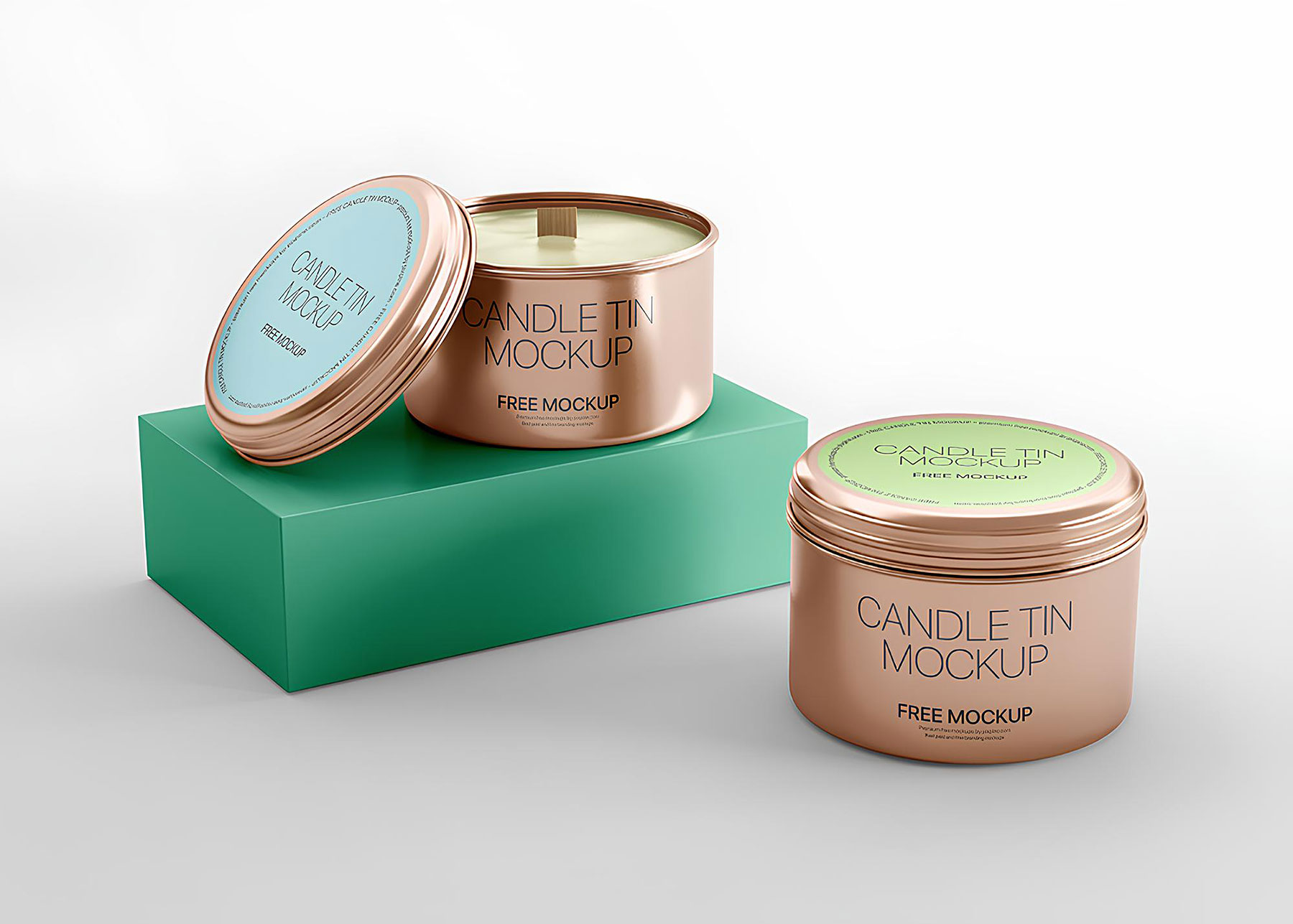 Tin Candle Free Mockups