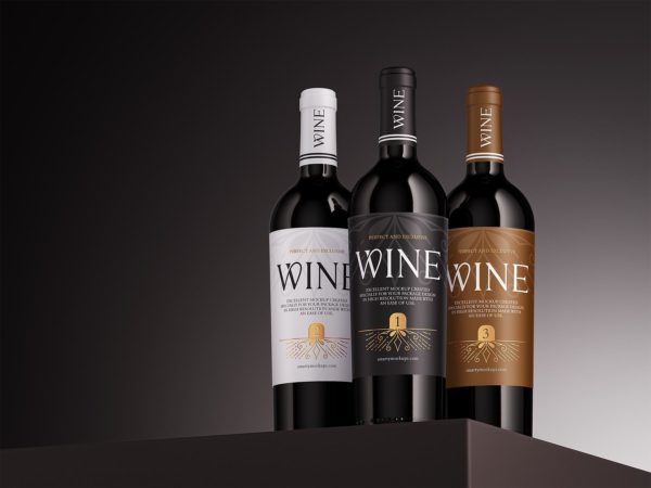 Wine Bottle Free Mockups