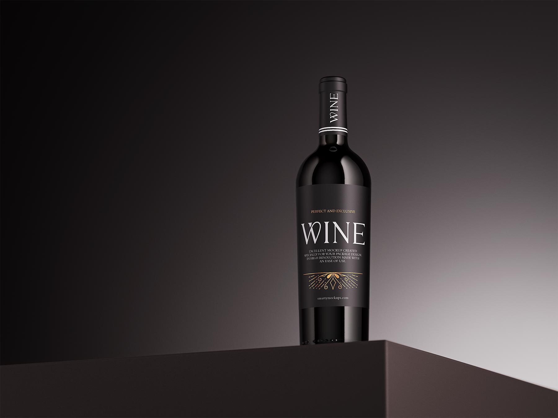 Wine Bottle Free Mockups