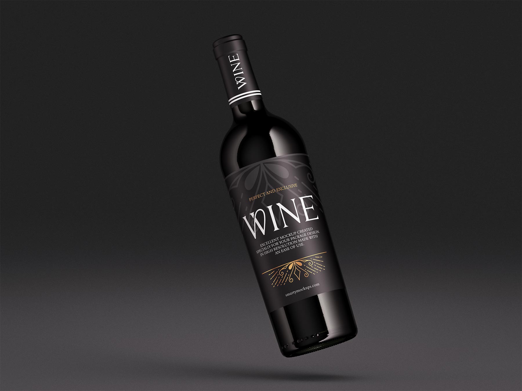 Wine Bottle Free Mockups