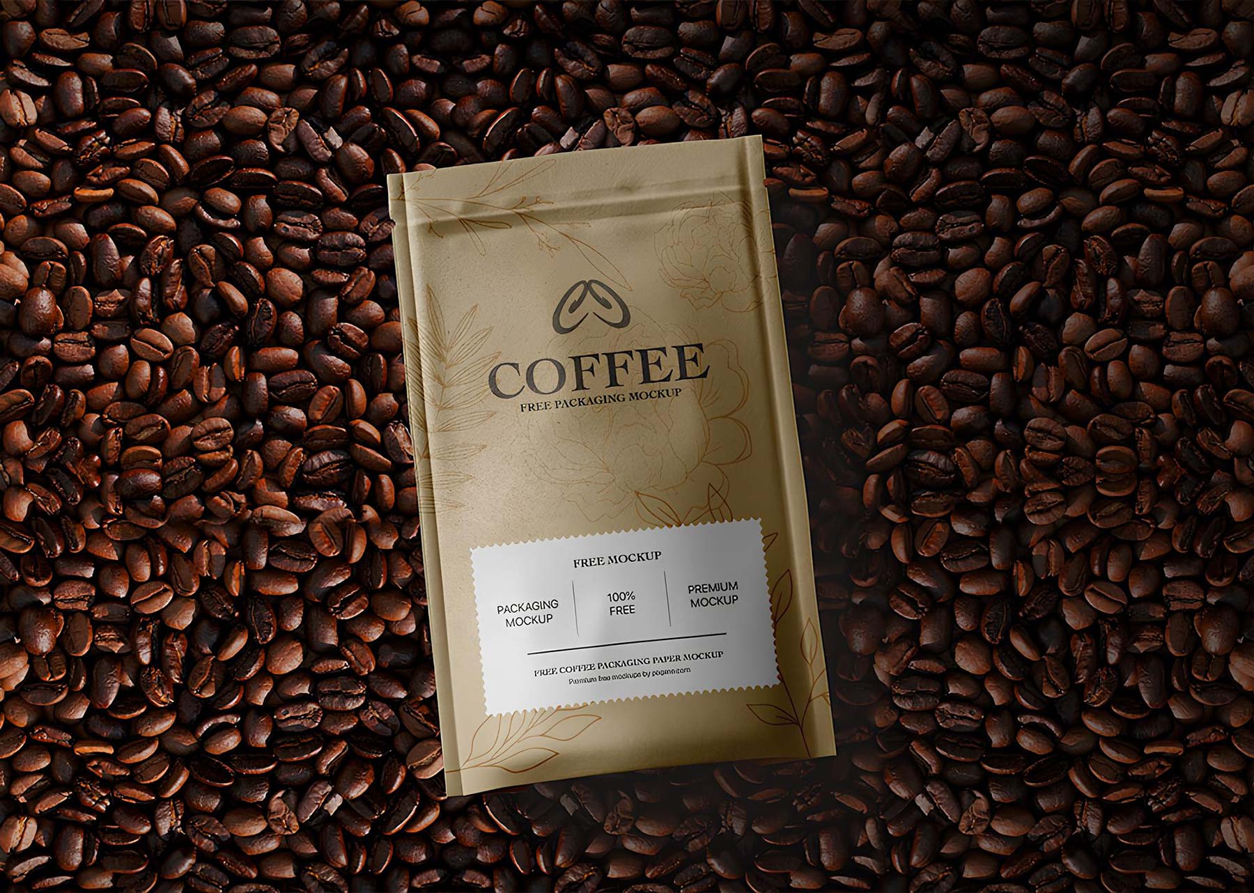 Coffee Bag Pouch Mockup