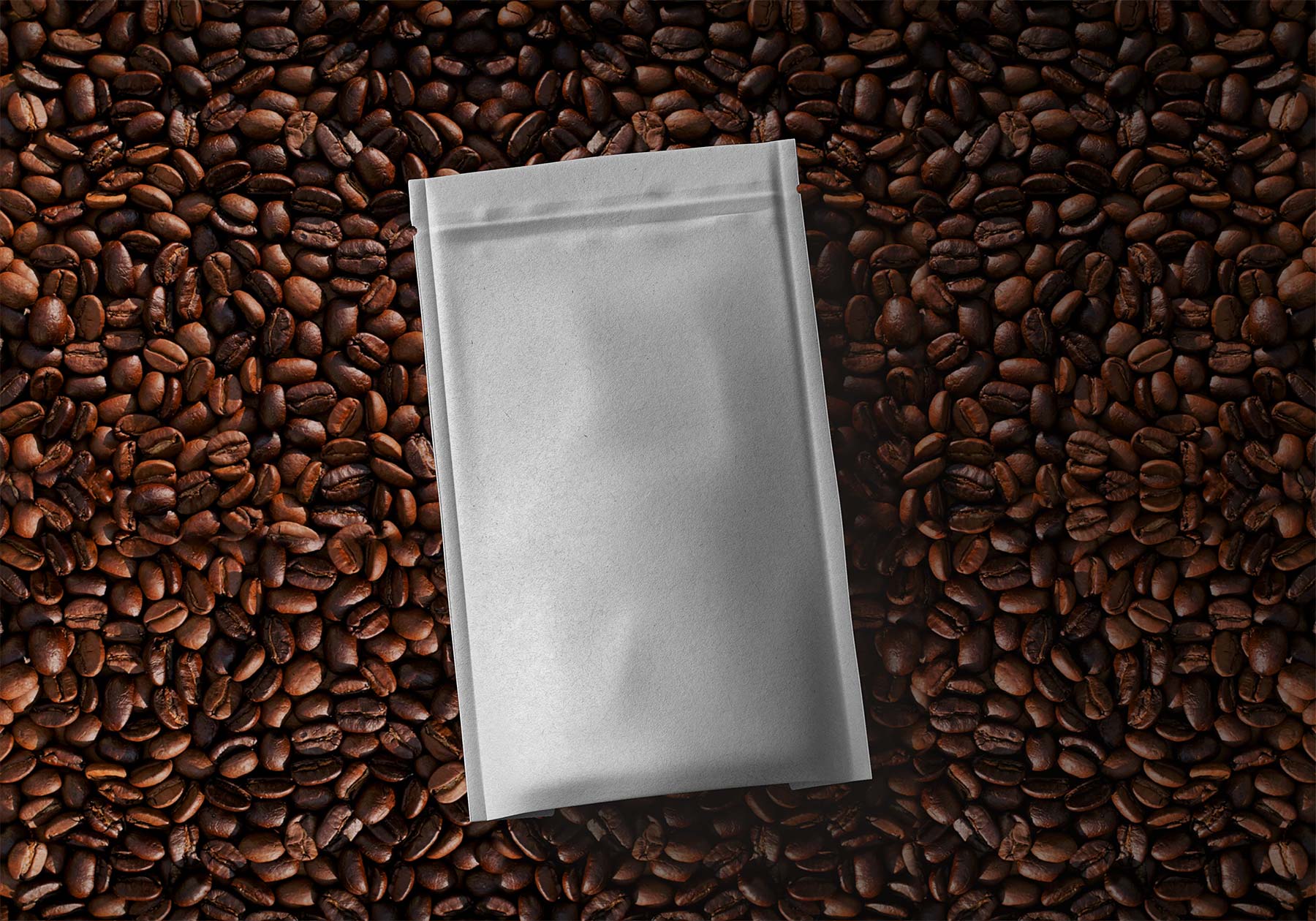 Coffee Bag Pouch Mockup