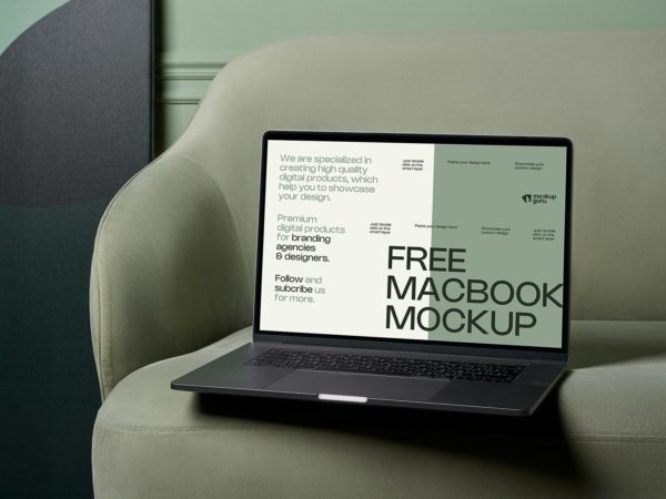 Free Laptop MacBook Mockup