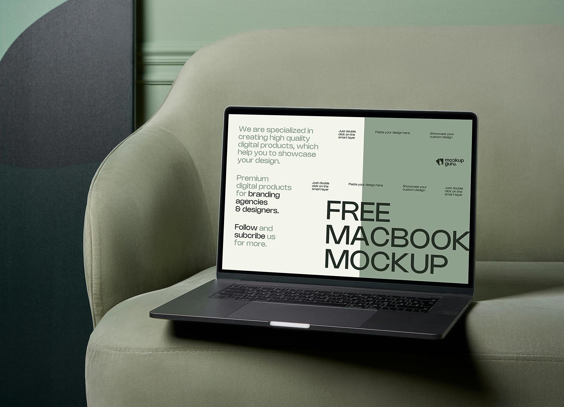 Free Laptop MacBook Mockup