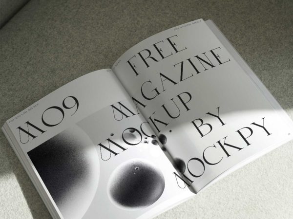 Open Magazine Mockup