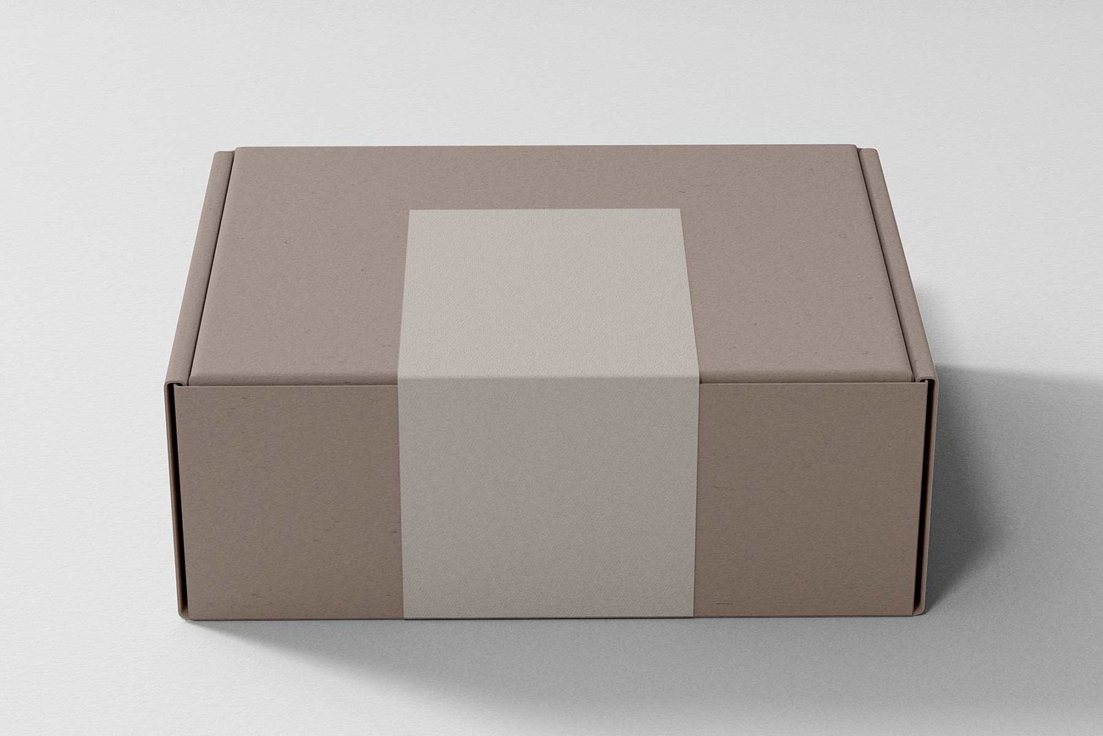 Pinch Lock Shipping Box Mockup 