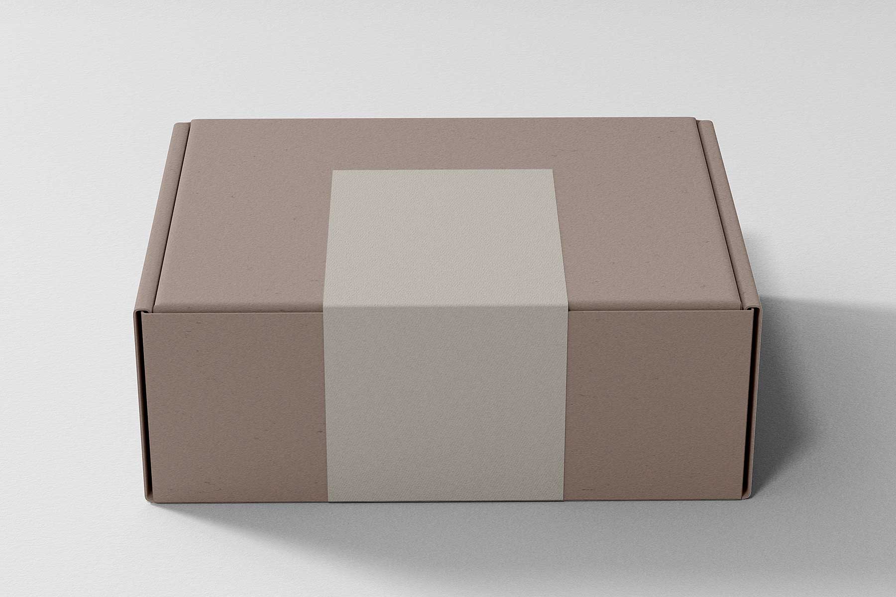 Pinch Lock Shipping Box Mockup