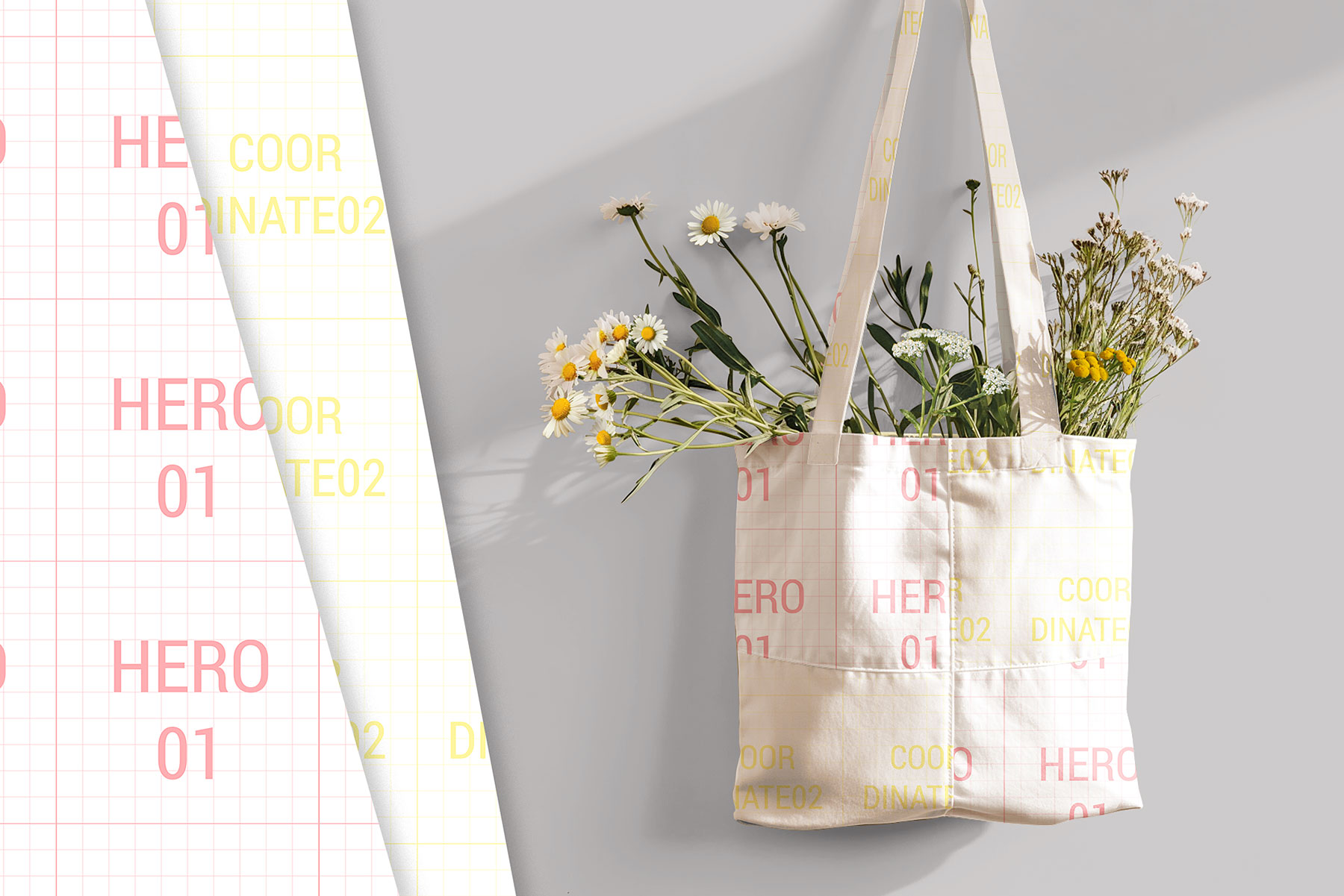 Tote Bag Mockup (Scenes for 2 Patterns Presentation)