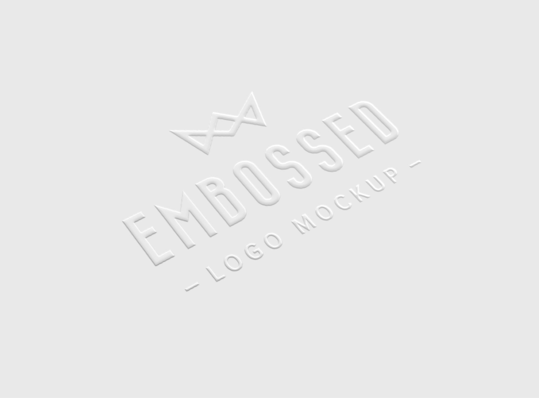 Embossed Paper Logo Mockup