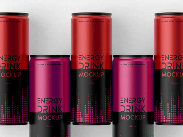 Energy Drink Can Mockup