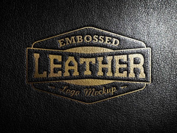 Leather Stamping Logo Mockup