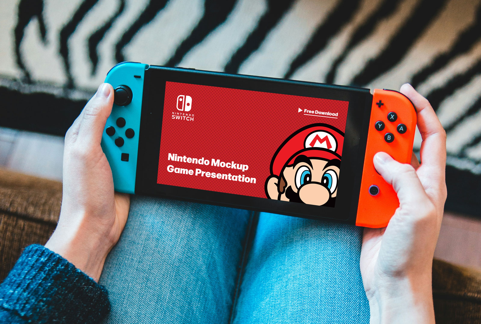 Nintendo Mockup Game Presentation