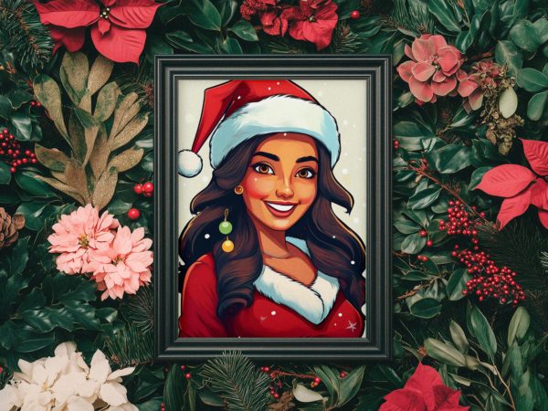 Festive Xmas Poster Frame Mockup