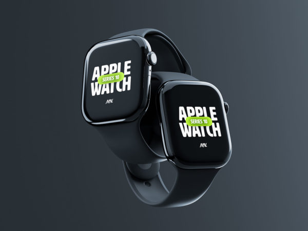 Floating Apple Watch Free Mockups Scene