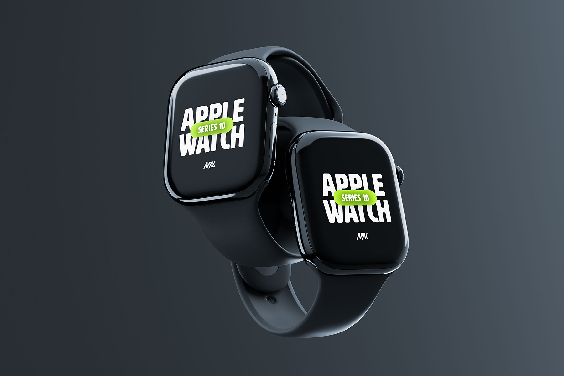 Floating Apple Watch Free Mockups Scene