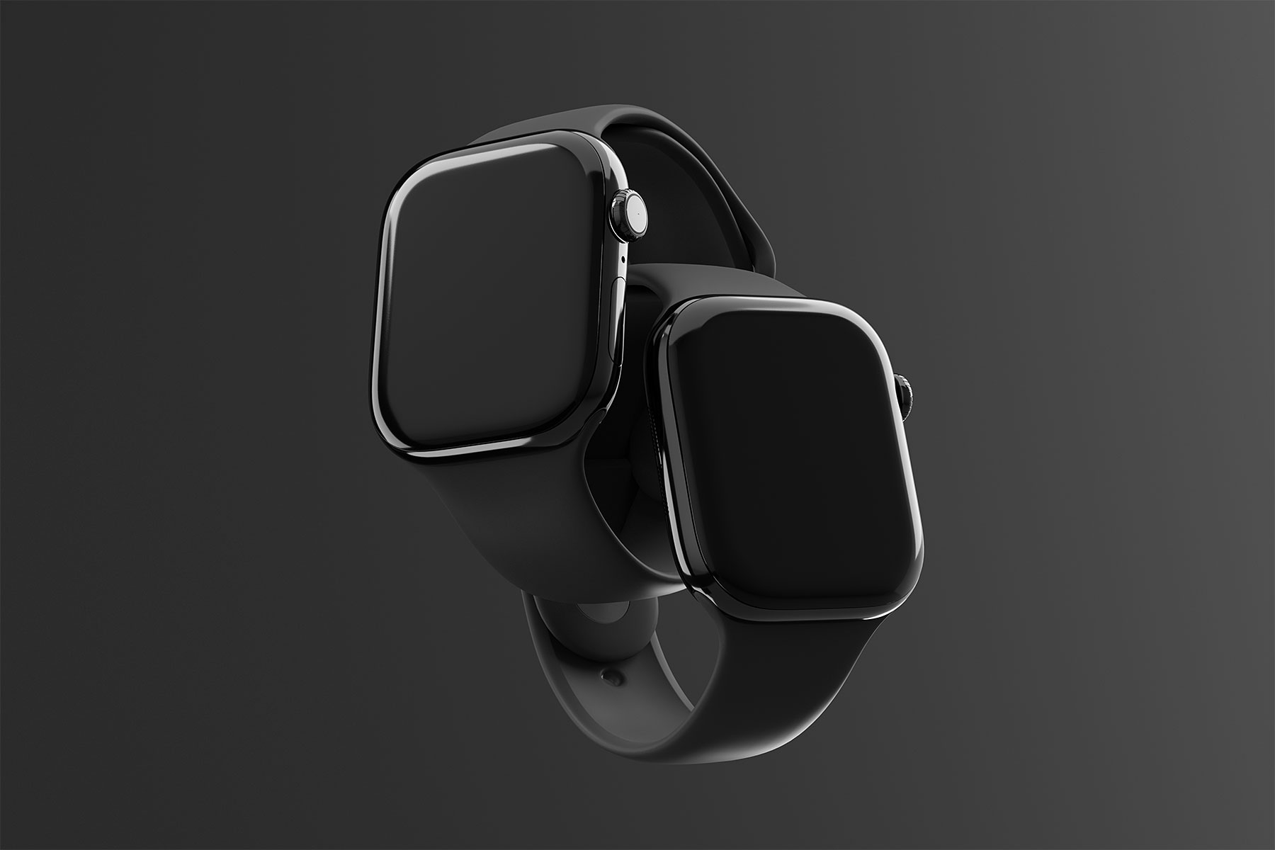 Floating Apple Watch Free Mockups Scene