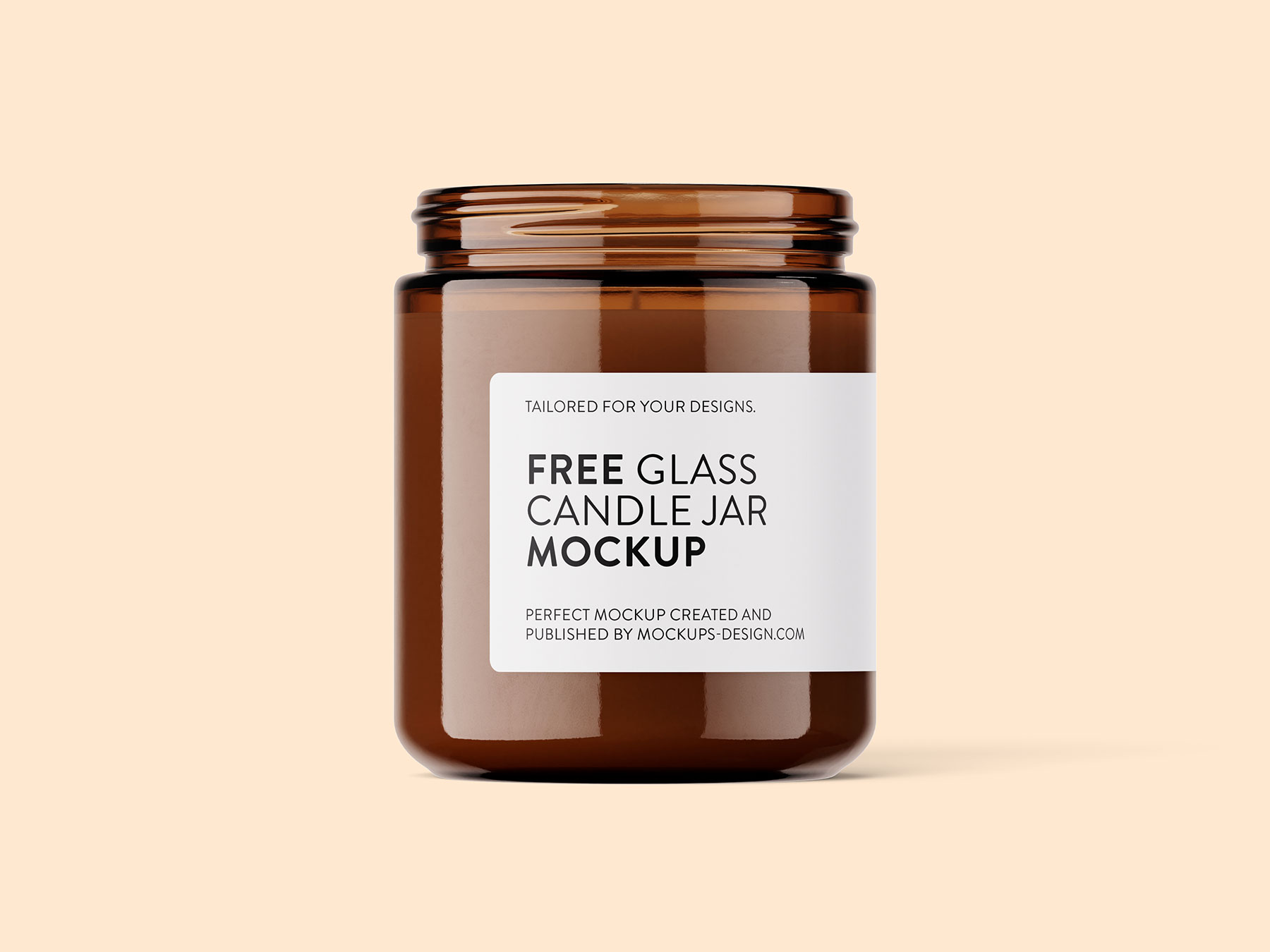 Free Candle Jar Mockup