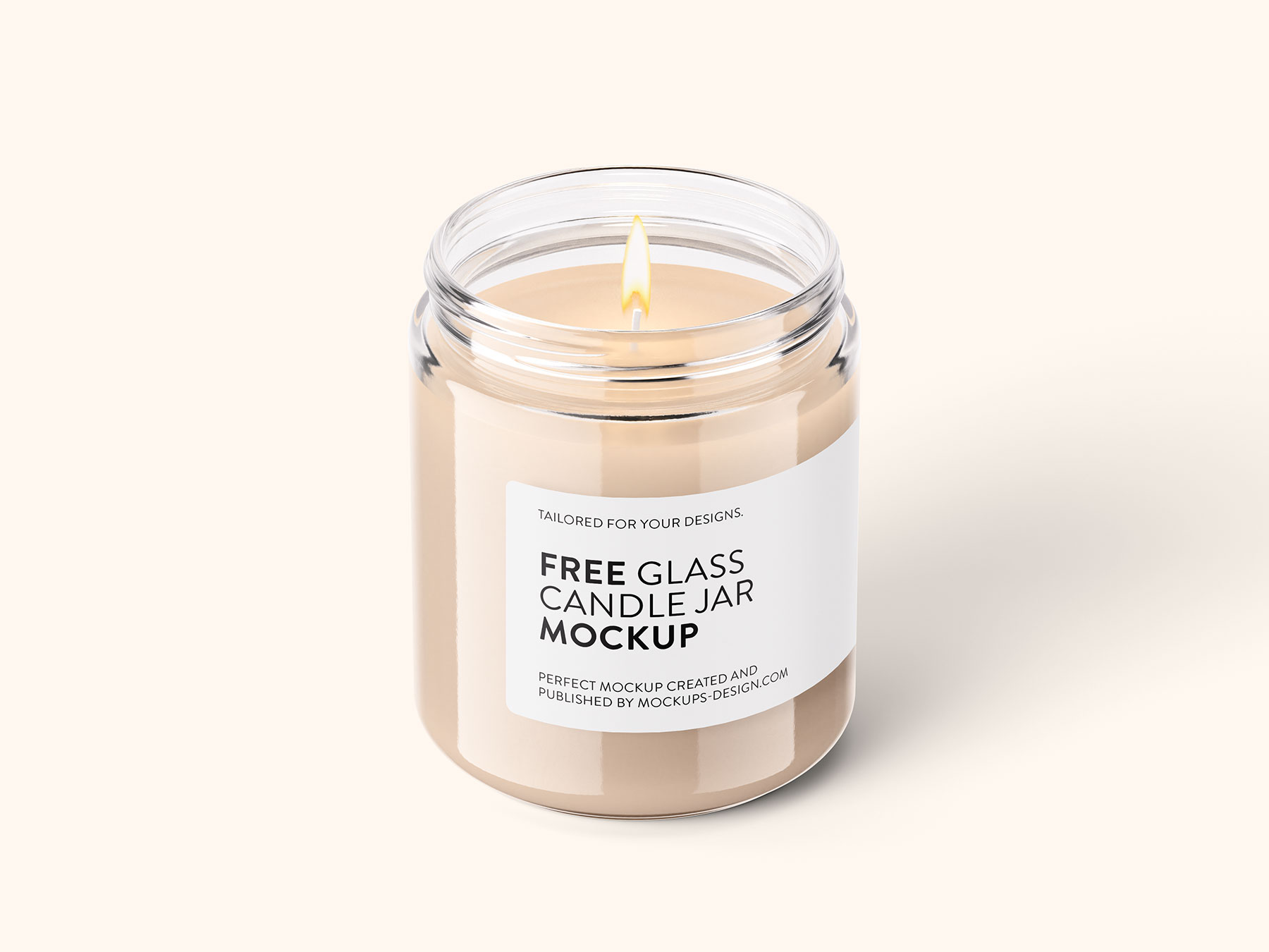 Free Candle Jar Mockup