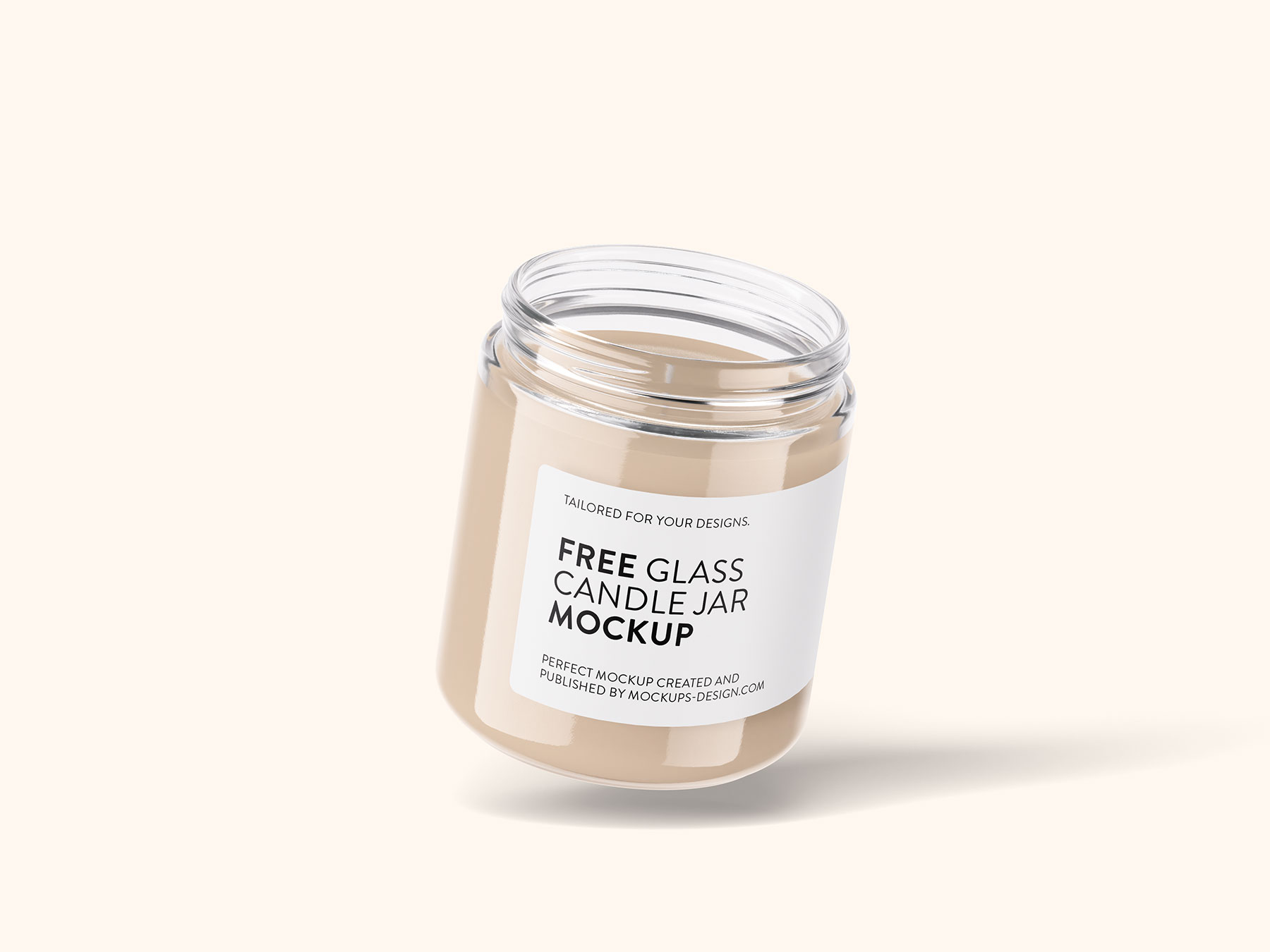 Free Candle Jar Mockup