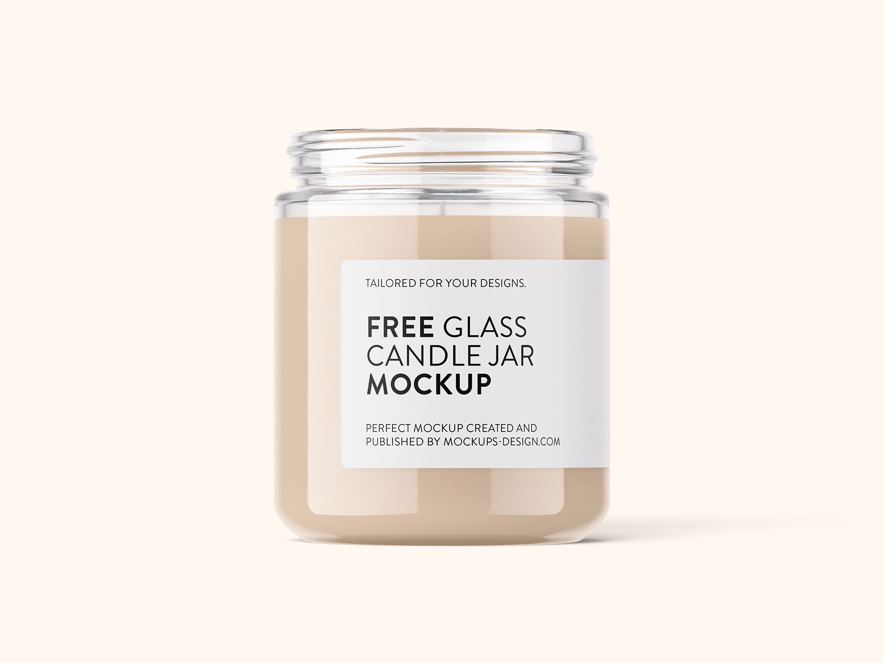 Free Candle Jar Mockup