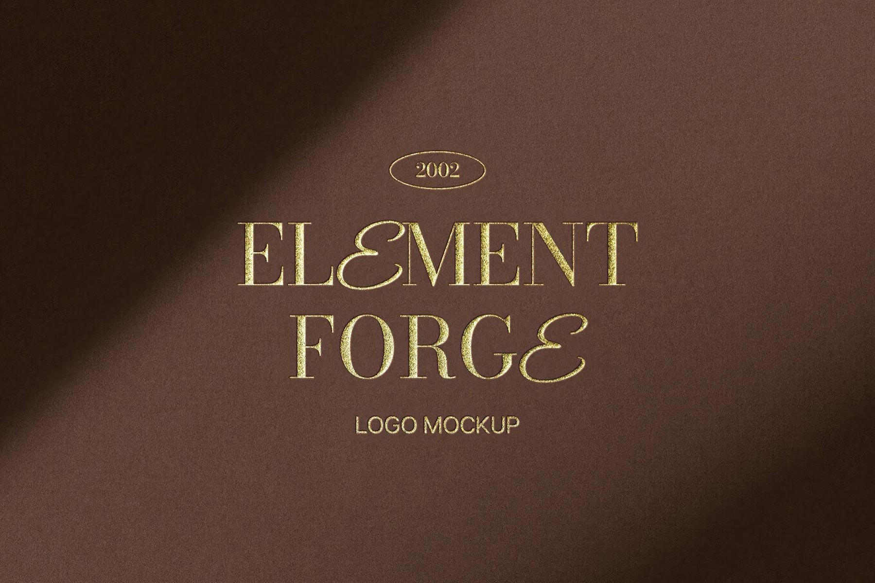 Free Gold Foil Paper Logo Mockup