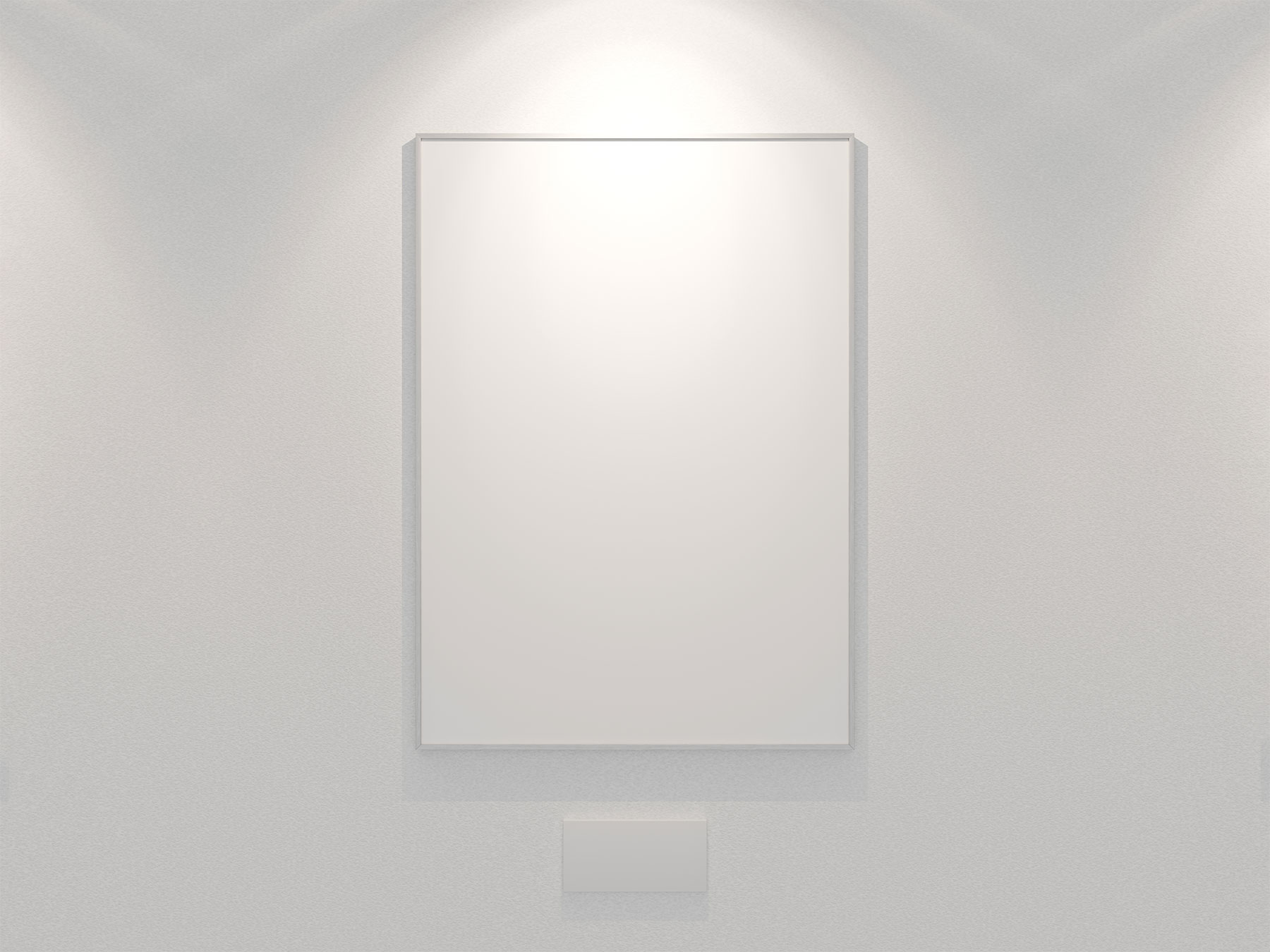 Free Mockup of an Exhibition Poster Frame