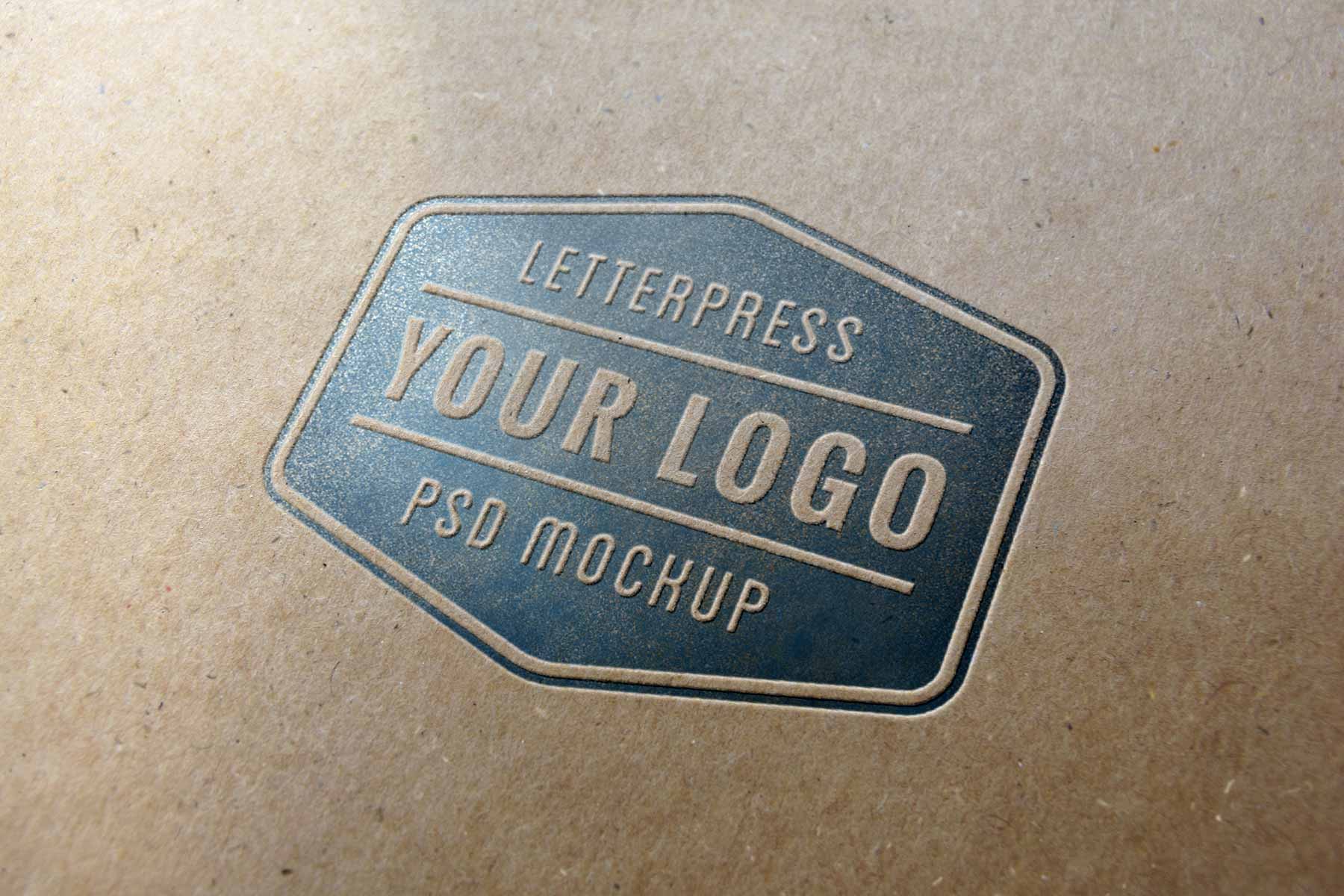 Letterpress Logo Mockup