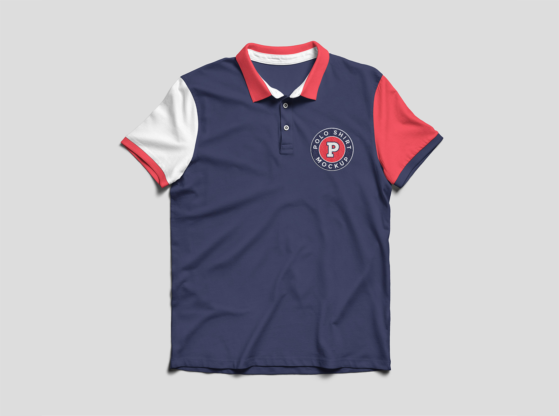 Free Polo Shirt PSD Mockup (Front and Back)