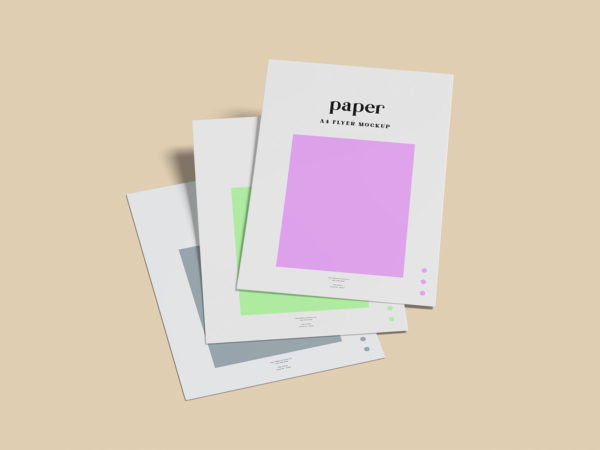 A4 Paper/Flyer Stationery Mockup