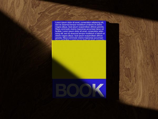 Book Cover Mockup – Free PSD Template