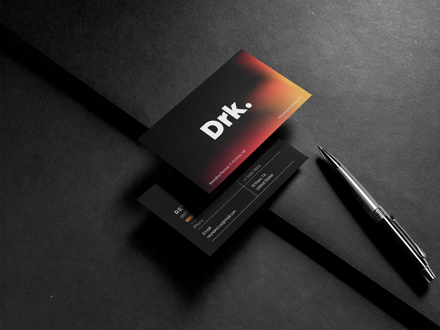 Free Business Card Mockup