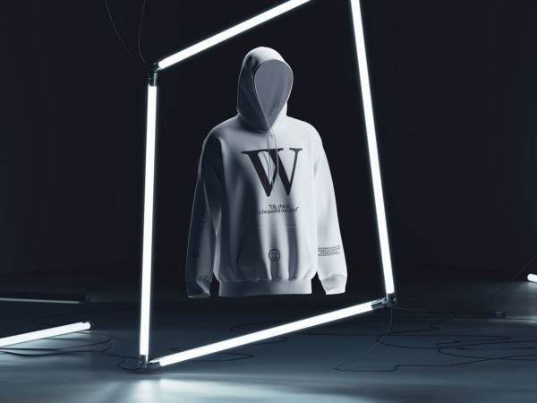 Free Floating Hoodie Mockup