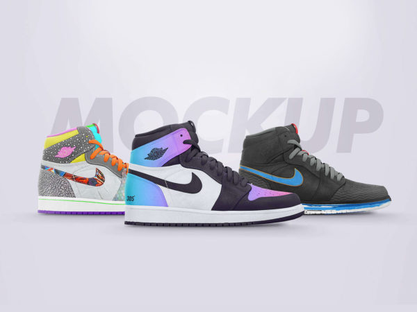 Free Nike Jordans PSD Mockup