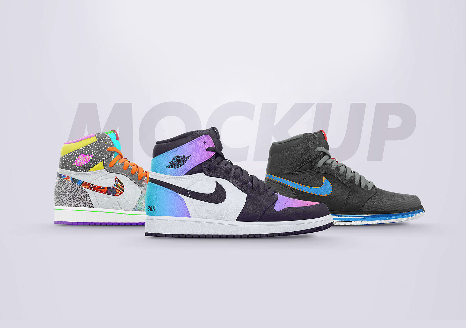 Free Nike Jordans PSD Mockup