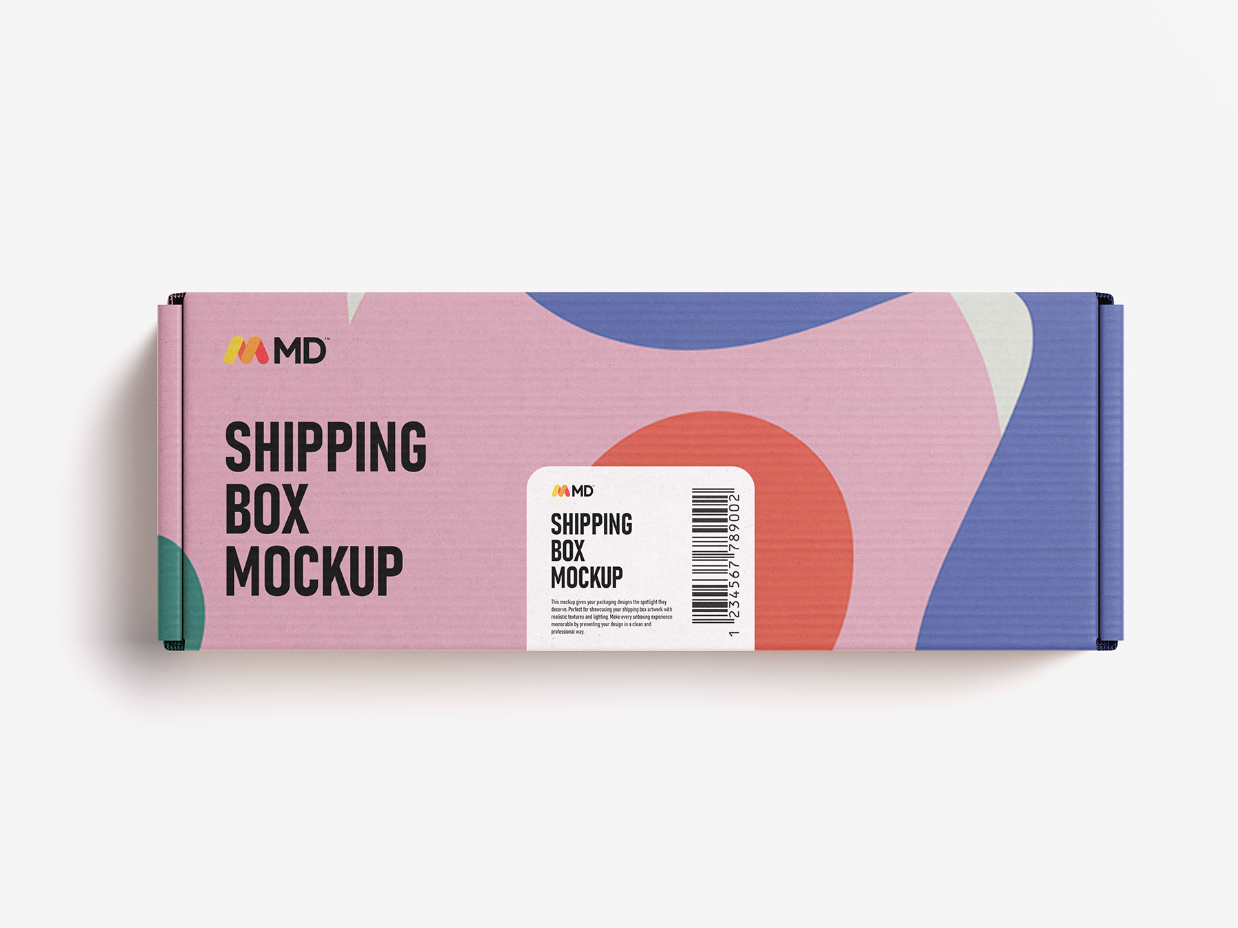 Free Product Box Mockup PSD Packaging