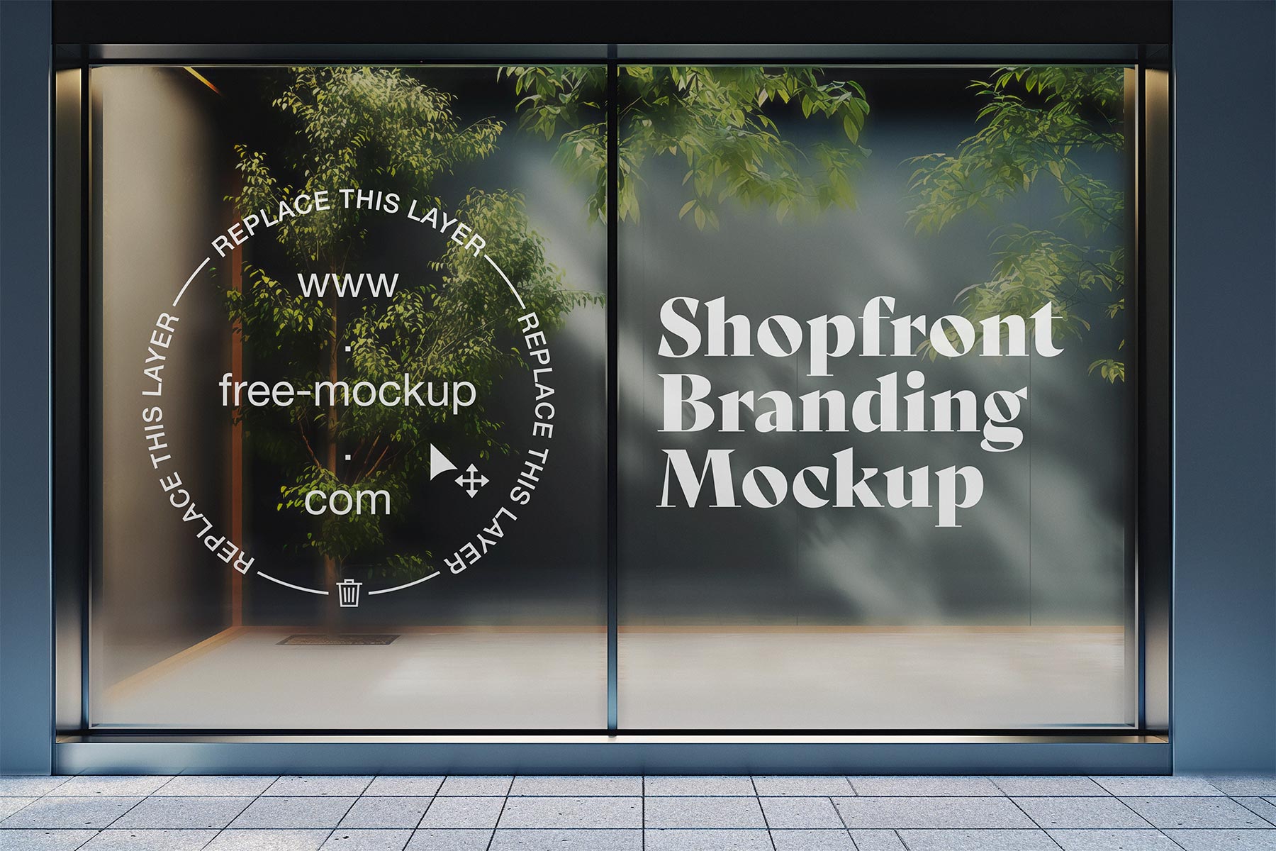 Glass Shopfront Branding Mockup