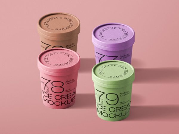 Ice Cream Tubes Packaging Mockups