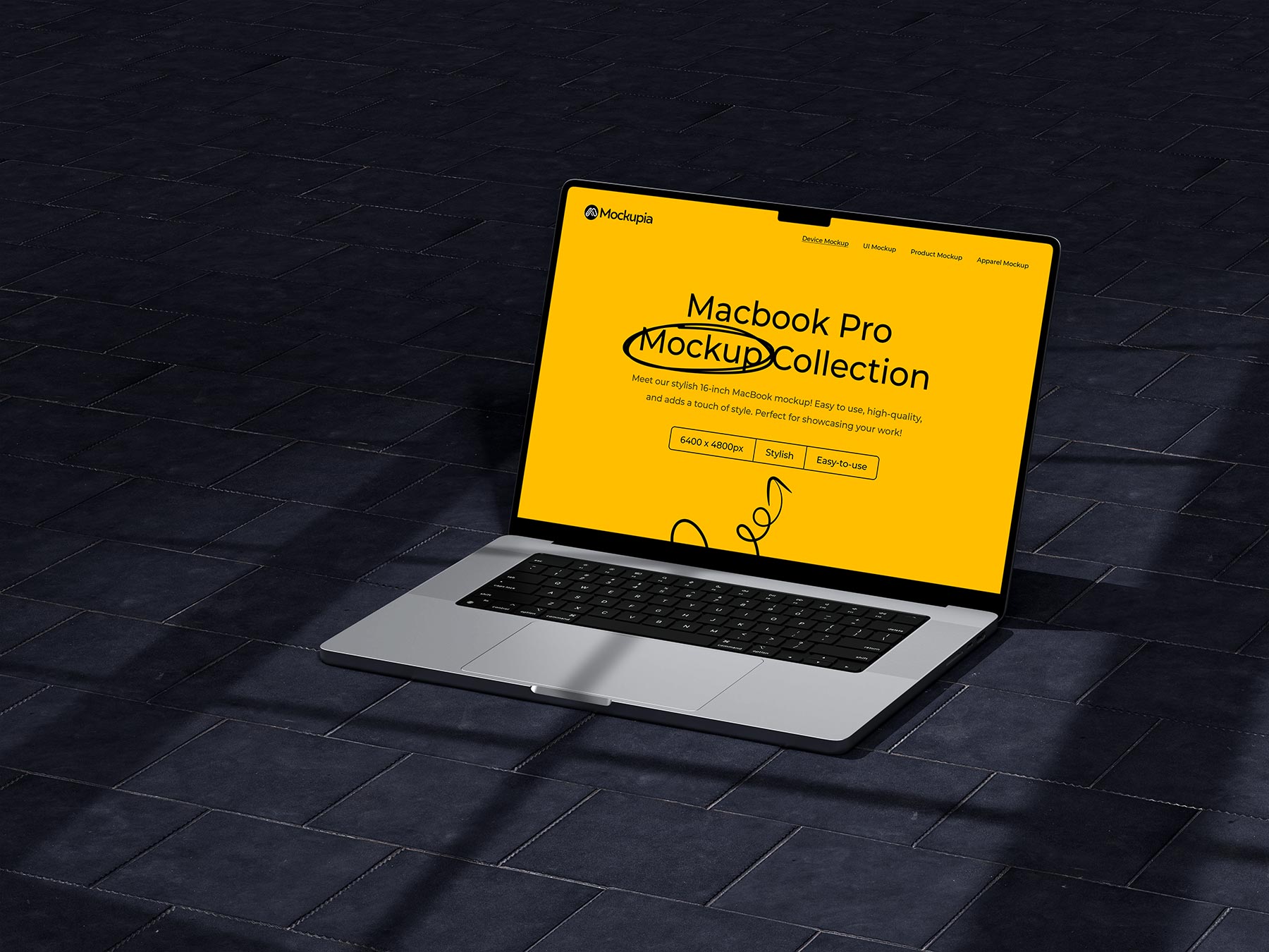 MacBook Pro Screen – Free PSD Mockup