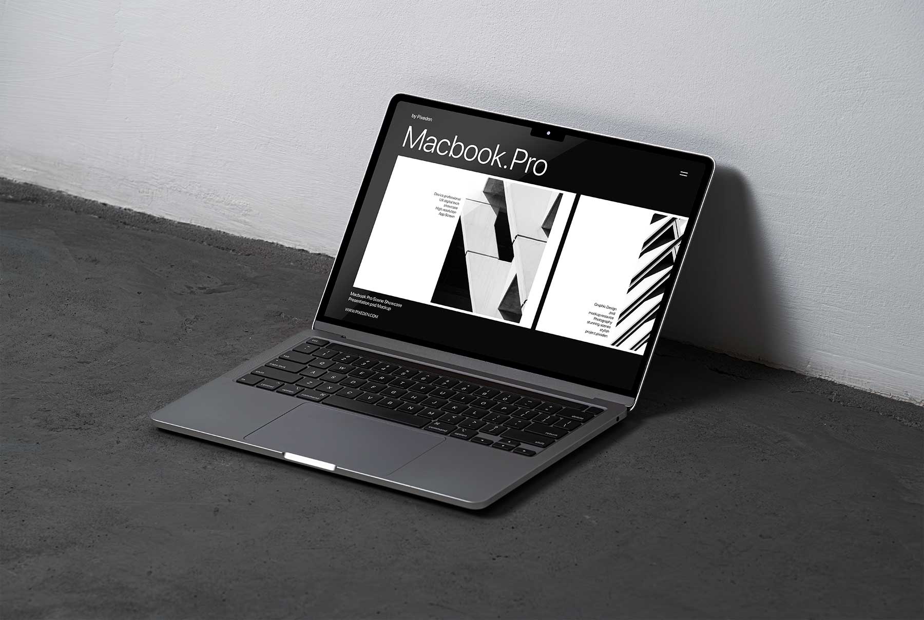 MacBook Pro Screen PSD Mockup