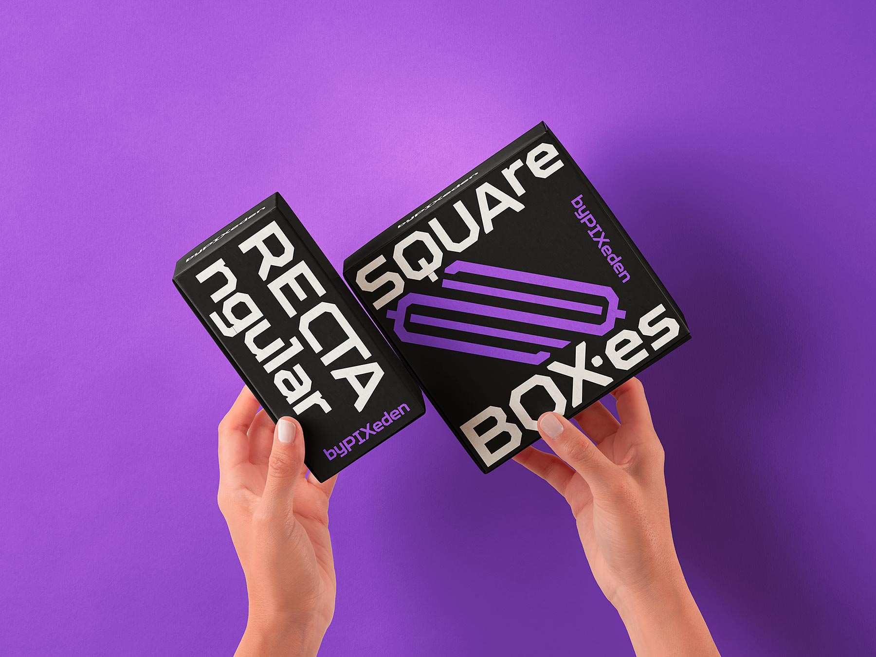 Product Box Free Mockups in Hands