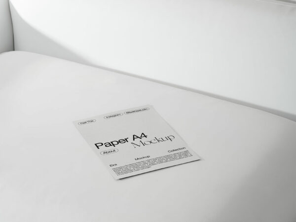 A4 Paper Free Mockup