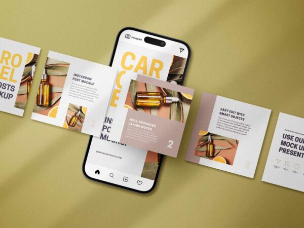 Carousel Instagram Post Mockup