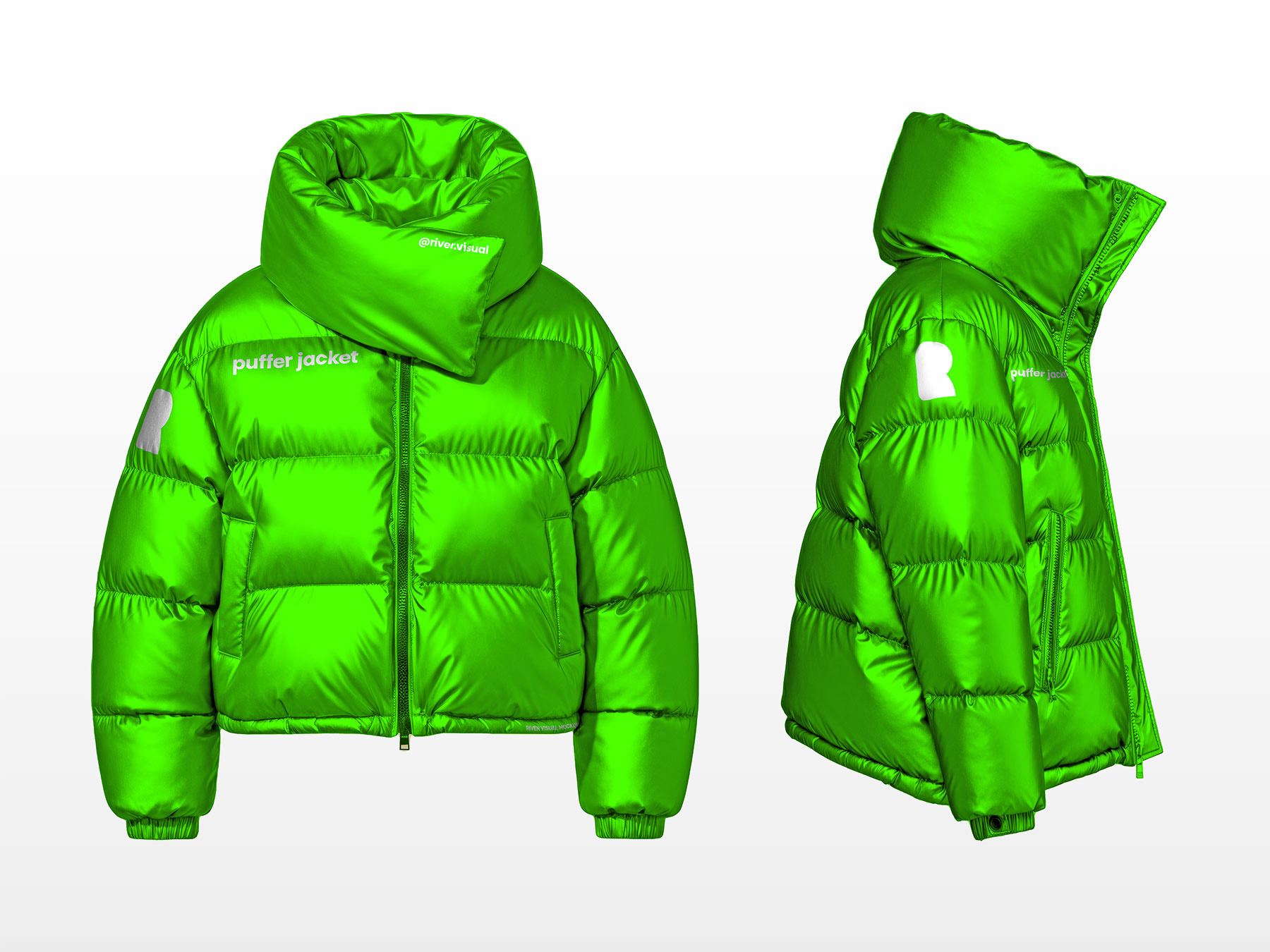 Puffer Jacket Free Mockup