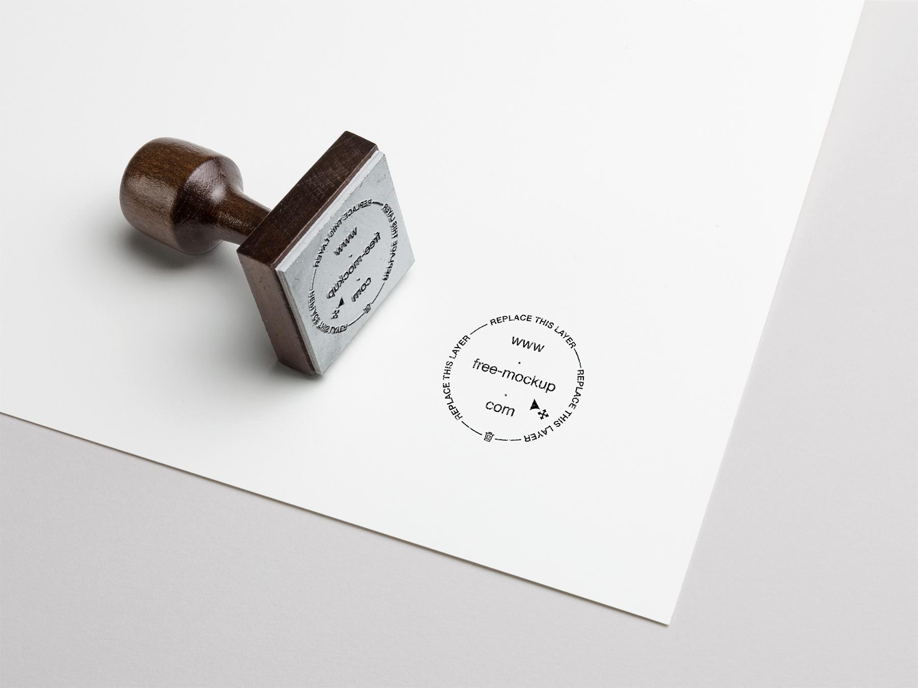 Rubber Stamp Mockup Scene