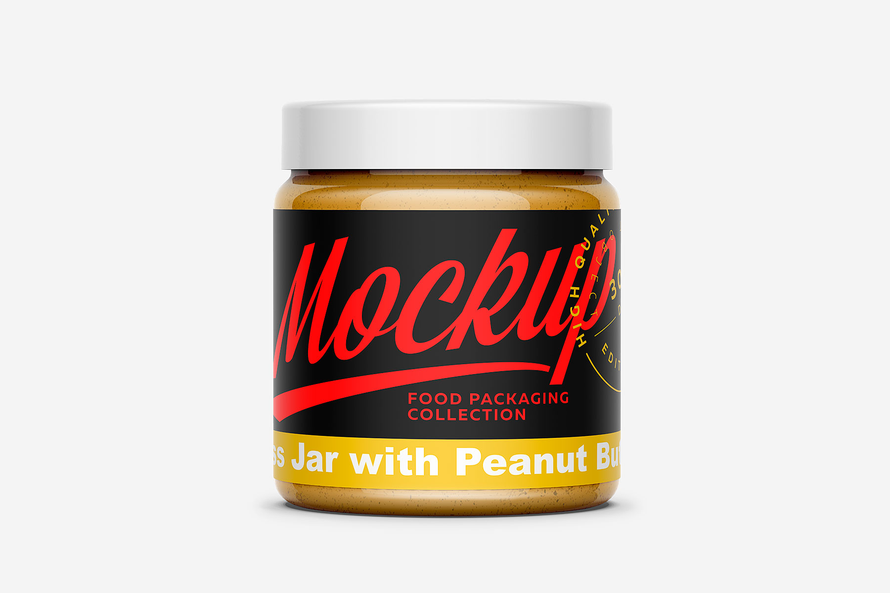 Creamy Peanut Butter Jar Mockup