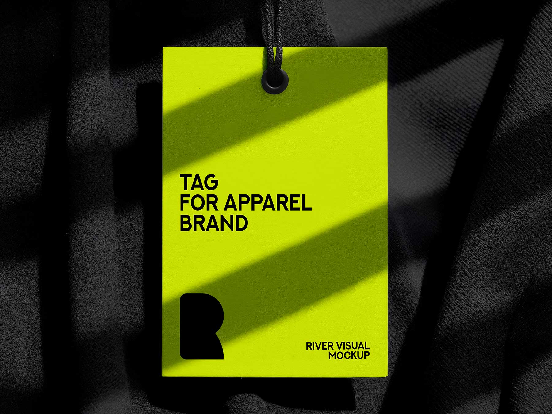 Free Paper Tag Apparel Branding Mockup