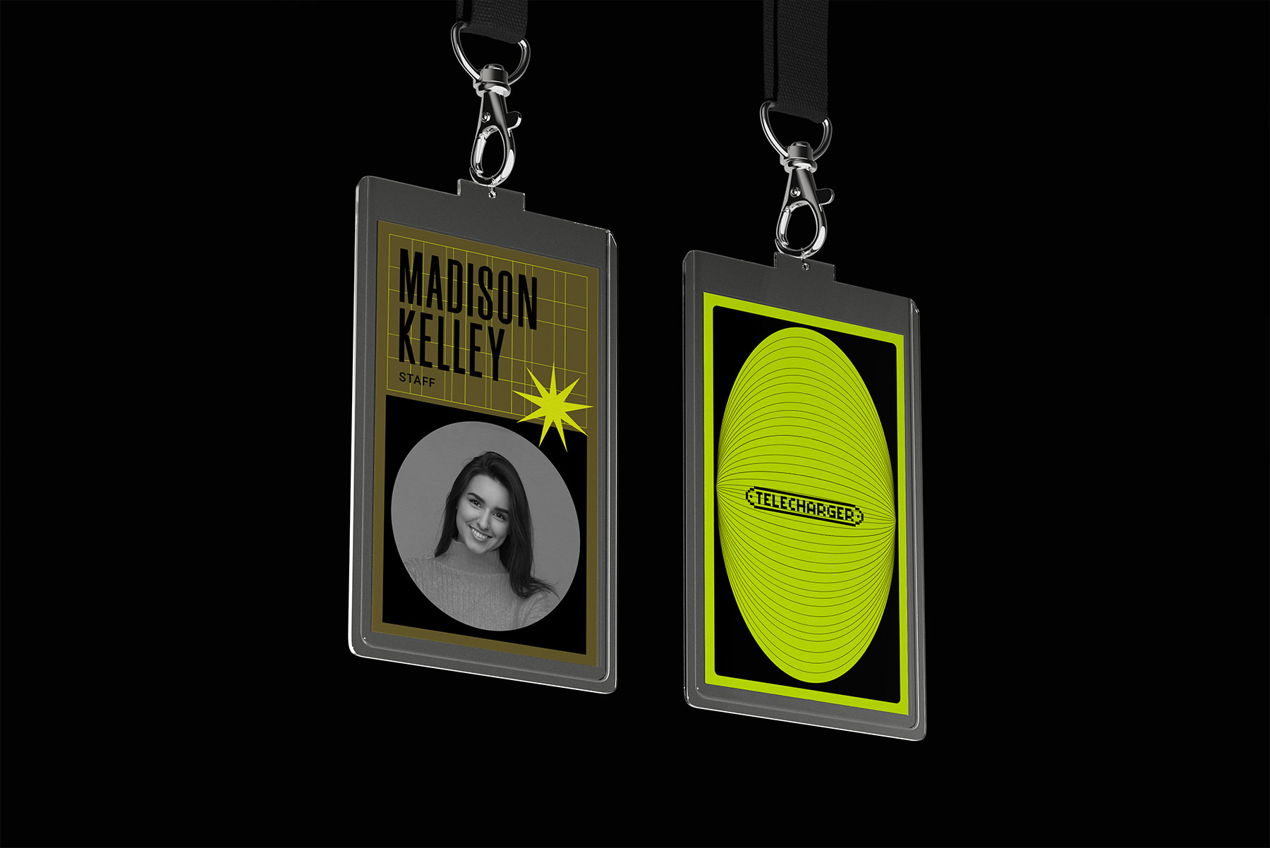 ID Card Badge Mockup