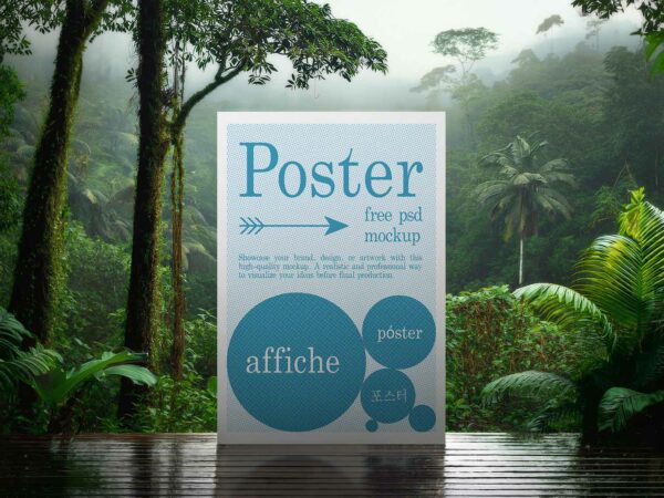 Large Artwork Poster Mockup – Jungle Scene