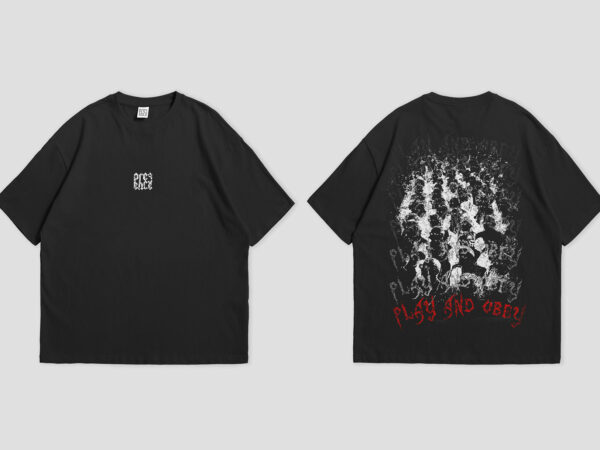 Oversized Tee Free Mockup (Front & Back)